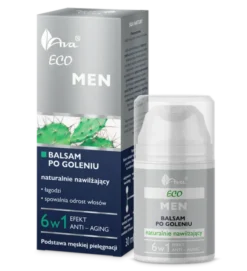 AVA Eco Men, balsam po goleniu naturalnie nawilżający, 50 ml