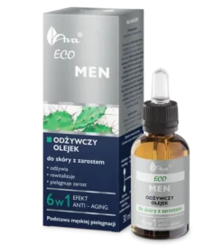 AVA Eco Men, odżywczy olejek do skóry z zarostem, 30 ml