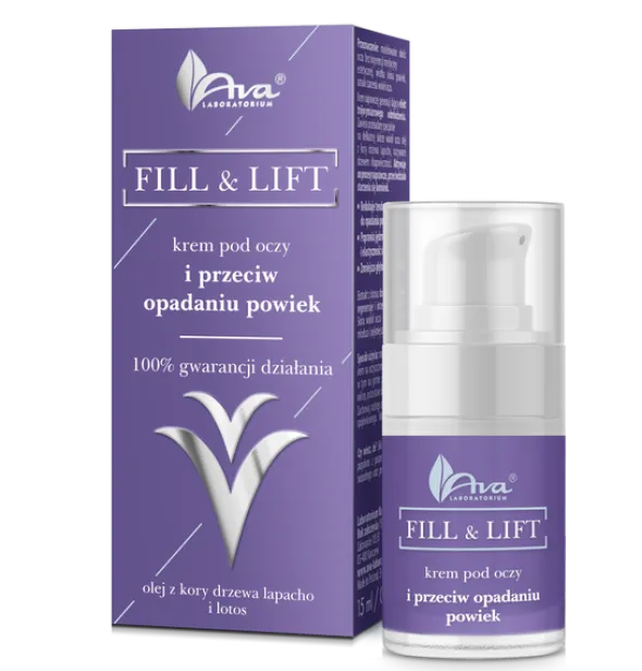 Ava Fill & Lift, krem pod oczy i przeciw opadaniu powiek, 15 ml