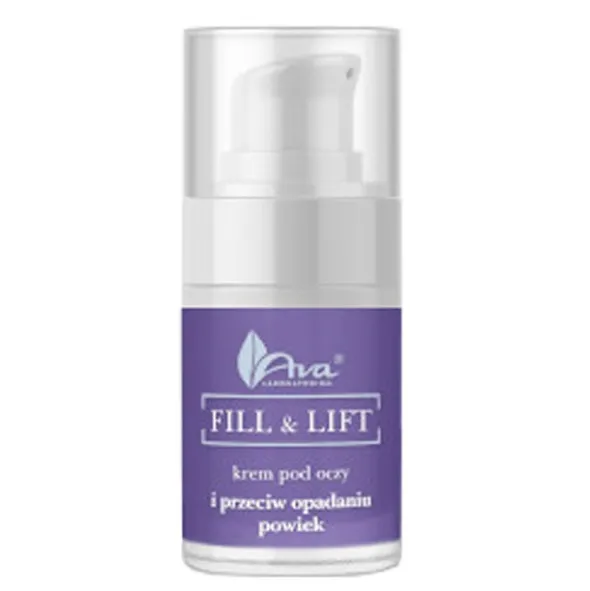 Ava Fill & Lift, krem pod oczy i przeciw opadaniu powiek, 15 ml