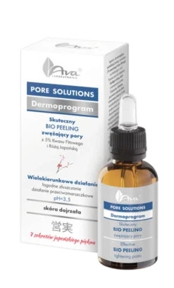 AVA Pore Solutions, bio peeling zwężający pory, 30 ml