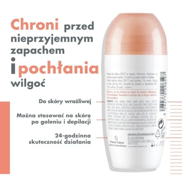 Avene Body, dezodorant 24h, 50 ml