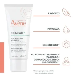 Avene Cicalfate+, emulsja nawilżająco - regenerująca, 40 ml