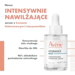 Avene Hydrance Boost, skoncentrowane serum nawilżające, 30 ml