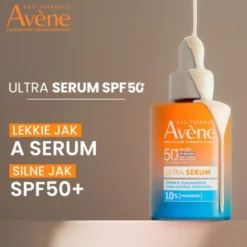 Avene Ultra Serum, serum długotrwale nawilżajace, SPF 50+, 30ml