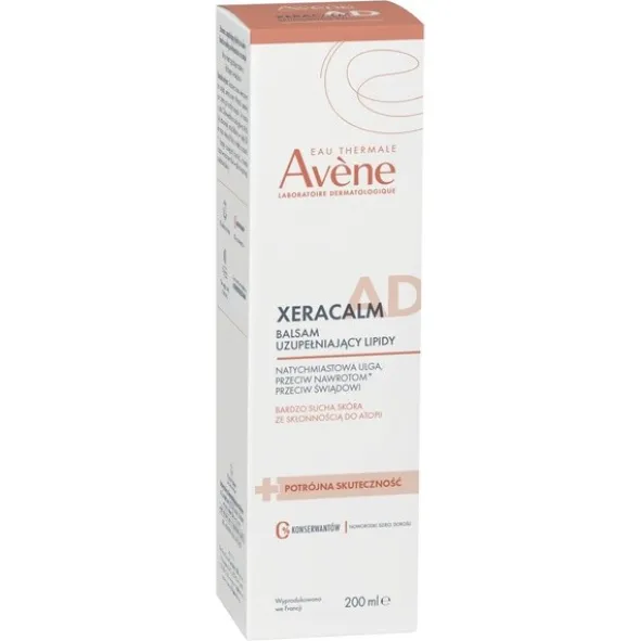 Avene Xera Calm A.D, balsam uzupełniający lipidy, 200 ml