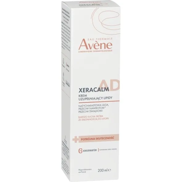 Avene Xera Calm A.D, krem uzupełniający lipidy, 200 ml