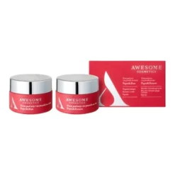 Awesome Cosmetics Pepti&More, Pepti&Rise, krem pod oczy i na powieki na dzień, 10 ml + Pepti&Renew, krem pod oczy i na powieki na noc, 10ml