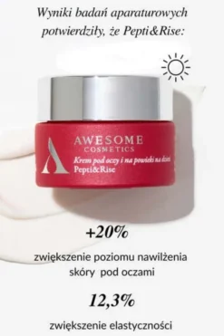 Awesome Cosmetics Pepti&More, Pepti&Rise, krem pod oczy i na powieki na dzień, 10 ml + Pepti&Renew, krem pod oczy i na powieki na noc, 10ml