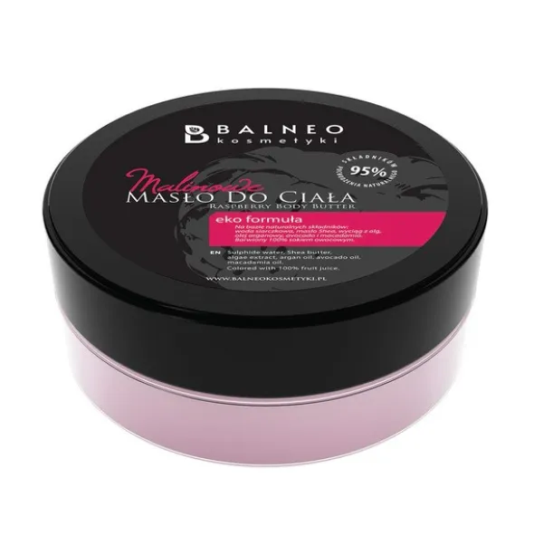 Balneokosmetyki Wellness&Spa, ujędrniająco-wygładzające malinowe masło do ciała, 230 ml