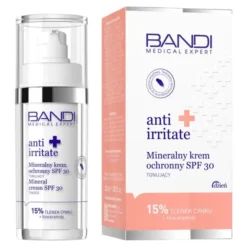 Bandi Medical Expert anti irritate, mineralny krem ochronny SPF 30 tonujący, 30 ml