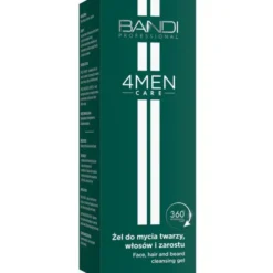 Bandi 4MEN Care, żel do mycia twarzy, włosów i zarostu, 150 ml