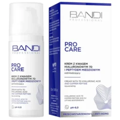Bandi Pro Care, krem z kwasem hialuronowym 7D i peptydem miedziowym, 50 ml