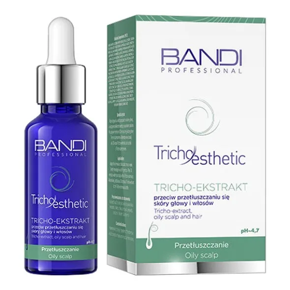 Bandi Tricho-Esthetic, ekstrakt przeciw przetłuszczaniu się skóry głowy i włosów, 30 ml