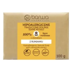 Barwa, Hipoalergiczne Tradycyjne Polskie Szare Mydło z ekstraktem z rumianku, 100g