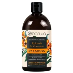 Barwa Receptury Natury, szampon nawilżający, Rokitnik & Żeń-Szeń, 380 ml