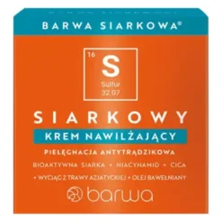 Barwa Siarkowa, Siarkowy Krem Nawilżający, 50 ml