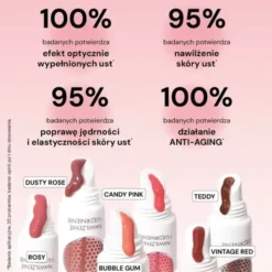 BasicLab Beauties, tint peptydowy do ust, Dusty Rose, 15 ml