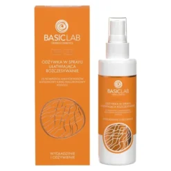 BasicLab Capillus, odżywka w sprayu ułatwiająca rozczesywanie, Wygładzenie i Odżywienie, 150 ml