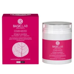 BasicLab Complementis, kojąca maska do twarzy, szyi i dekoltu, 50 ml