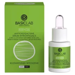 BasicLab Esteticus, antyoksydacyjne serum wyrównujące z witaminą C 15%, 15 ml