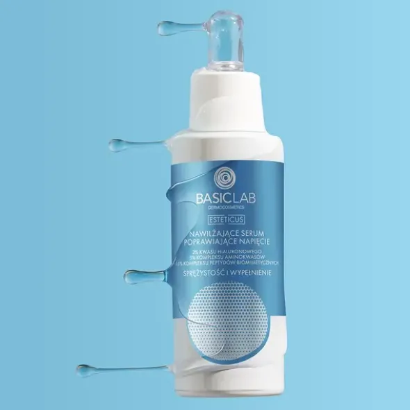 BasicLab Esteticus Dermocosmetics, nawilżające serum poprawiające napięcie, 15 ml
