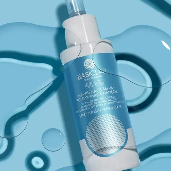 BasicLab Esteticus Dermocosmetics, nawilżające serum poprawiające napięcie, 15 ml