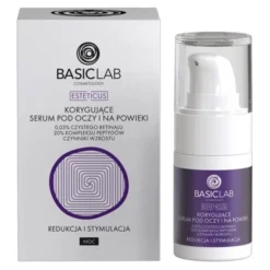 BasicLab Esteticus, korygujące serum pod oczy Redukcja i Stymulacja, 15 ml