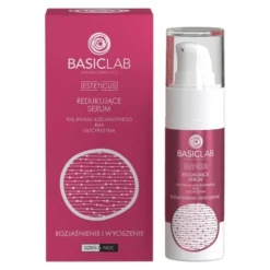 BasicLab Esteticus, redukujące serum 10% kwasu azelainowego, BHA, Glicyryzyna, 30 ml