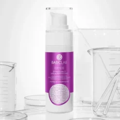 BasicLab Esteticus, stymulujące serum peptydowe do twarzy na noc Napięcie i Ujędrnienie, 30 ml