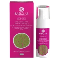 BasicLab Esteticus, wzmacniające serum tonujące do skóry naczynkowej i wrażliwej, 30 ml