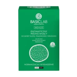 BasicLab Micellis, Enzymatyczny peeling myjący do skóry tłustej, trądzikowej i wrażliwej ,35 g