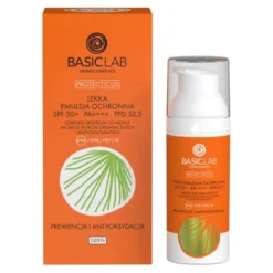 BasicLab Protecticus, lekka emulsja ochronna SPF 50+, 50 ml