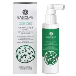 BasicLab Trichologis, seboregulujące serum do tłustej i wrażliwej skóry głowy, 100 ml