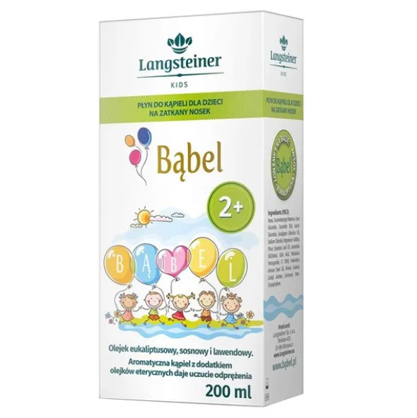 Bąbel, płyn do kąpieli na zatkany nosek dla dzieci, 200 ml