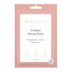 Beautifly Collagen Beauty Mask, wygładzająca maska kolagenowa w płachcie, 1 szt.