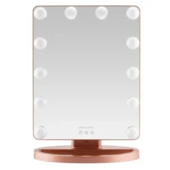 Beautifly Glamour Vue Mirror, podświetlane lusterko do makijażu z regulacją światła LED, 1 szt.