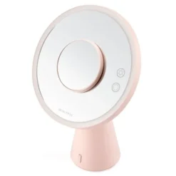 Beautifly Smart Moon Mirror z wbudowanym głośnikiem Bluetooth, lustro z regulacją światła LED, 1 szt.