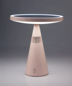 Beautifly Smart Moon Mirror z wbudowanym głośnikiem Bluetooth, lustro z regulacją światła LED, 1 szt.
