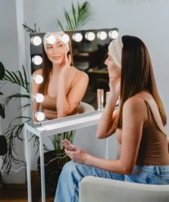 Beautifly Visage LED Vanity Mirror, podświetlane lusterko do makijażu, lustro z regulacją światła LED, 1 szt.
