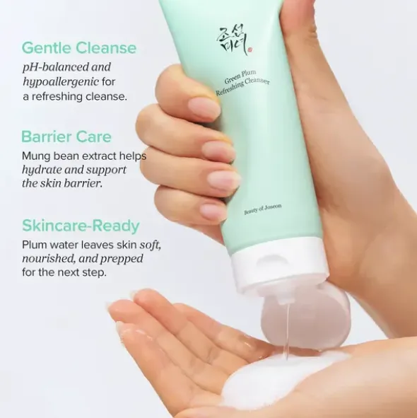 Beauty of Joseon Green Plum Refreshing Cleanser, żel oczyszczający do twarzy, 100 ml