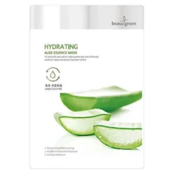 Beauugreen, Nawilżająca maska na twarz, Aloes, 23 g