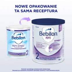 Bebilon Pepti Syneo 2, żywność specjalnego przeznaczenia medycznego dla dzieci i niemowląt powyżej 6. miesiąca życia, 400 g