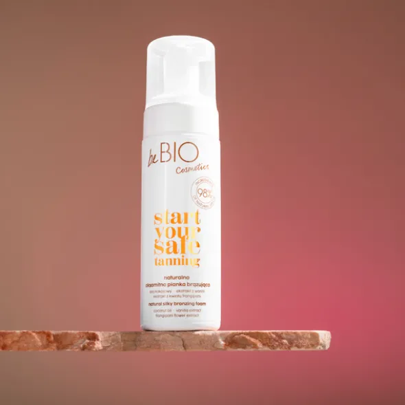 BeBio Start Your Safe Tanning, naturalna aksamitna pianka brązująca, 150 ml