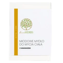 BeeHerbs, miodowe mydło do mycia ciała z ananasem, 100 g