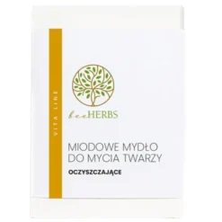 BeeHerbs, miodowe mydło do mycia twarzy, oczyszczające, 100 g