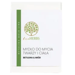 BeeHerbs, mydło do mycia twarzy i ciała, betulina & miód, 100 g
