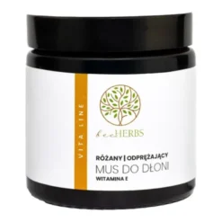 BeeHerbs, odprężający mus do dłoni, różany, 100 ml