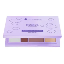Bell HypoAllergenic x Besties, zestaw cieni do powiek i rozświetlaczy do twarzy, 15,5 g