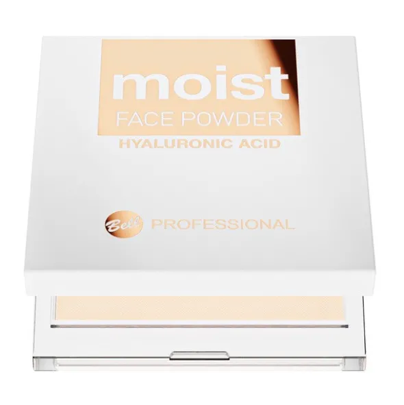 Bell Professional Moist Face Powder, nawilżający puder prasowany, 01, 10 g